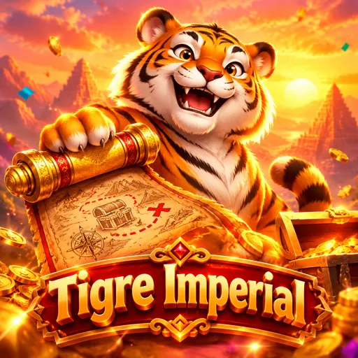 Arte do jogo Fortune Tiger com o tigre e símbolos de fortuna